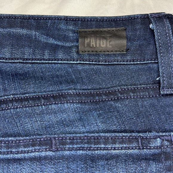 Paige Manhattan Bootcut Jeans Size 26 Clayton Dark Wash Stretch EUC - Picture 14 of 15